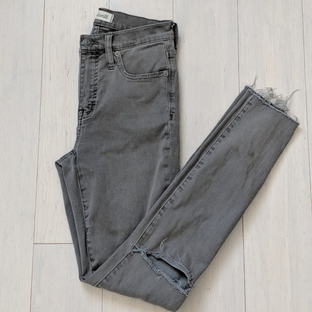 High rise skinny jeans